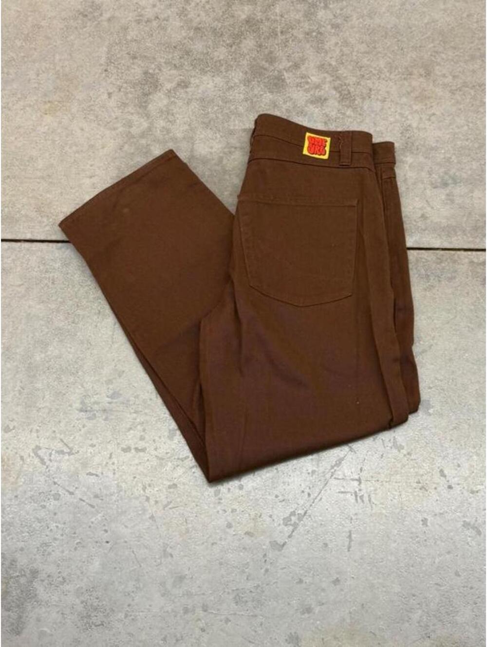 empyre brown relaxed baggy fit wide leg jeans size 32 x 30